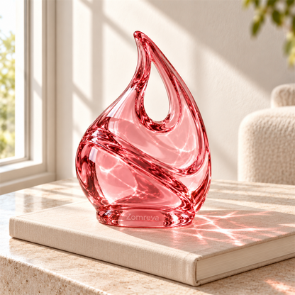 Zomreva Rose Flame Decorative Sculpture alternate angle view