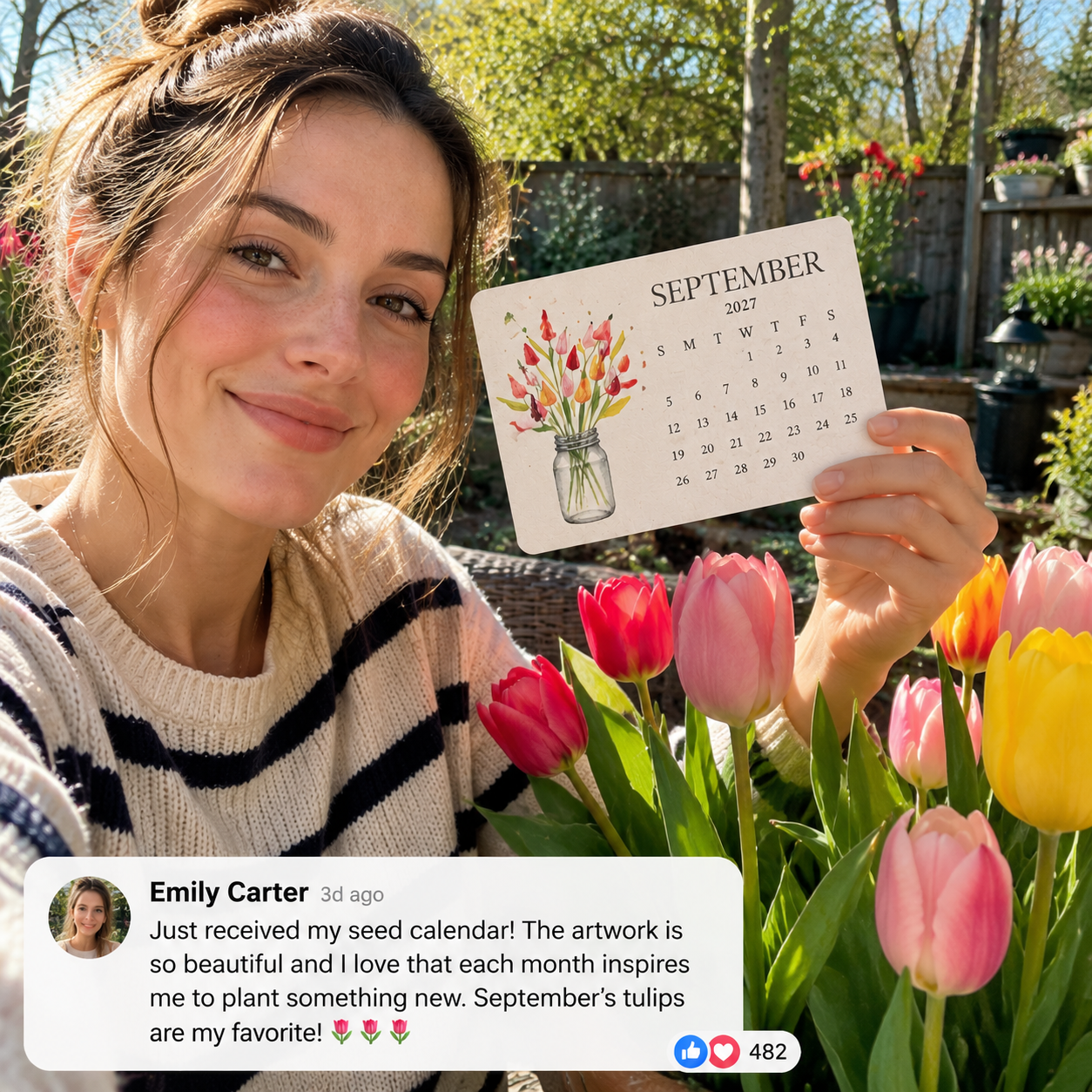 Emily Carter — seed calendar customer photo